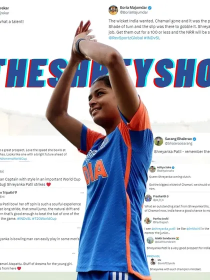 When Shreyanka gets a big wicket, the cricket world celebrates. This collection of tweets from experts and fans shows the impact she has when she performs for India.