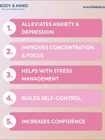 A list of the mental health benefits of Pilates. By focusing on breath and mindful movement, the practice helps calm the central nervous system and leaves you feeling rejuvenated.