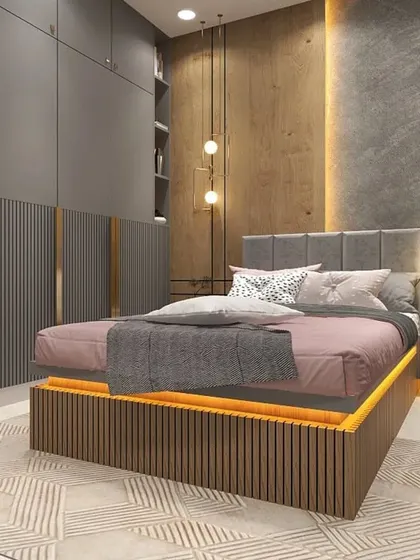 A duplicate of ID 169, showcasing the trendy and luxurious feel of this contemporary bedroom.