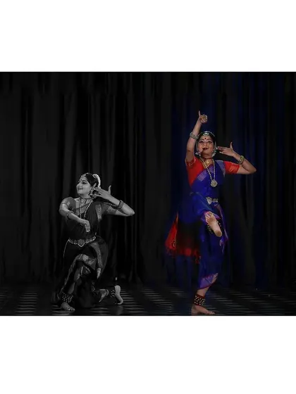 These motion-blur images from the Nritya Shankara series capture the fluid essence of dance. They represent the spirit of movement that transcends a single frozen moment.
