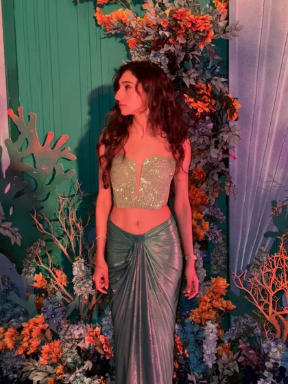 Feeling like a modern-day mermaid for an 'Under the Sea' themed wedding event in Dubai. We love getting creative with themed parties.