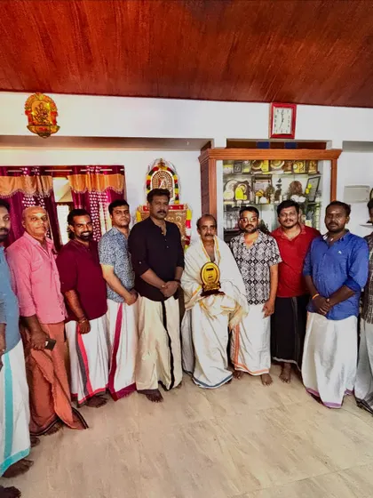 Another moment from our 'Guruvandanam' ceremony, honoring the masters who have guided Kalavadhyam over the past 15 years.