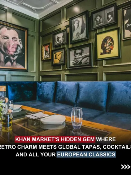 A hidden gem in Khan Market. This is where retro charm meets global tapas and European classics.