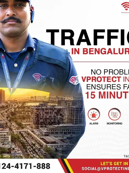 Bengaluru traffic is no problem for us. Our rapid response teams are strategically located to ensure they can reach you in just 15 minutes, because we know that in an emergency, your safety can't wait.