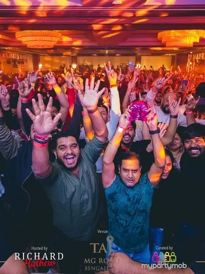 The crowd at the Taj MG Road going wild for New Year's Eve. Their energy was the highlight of the night.