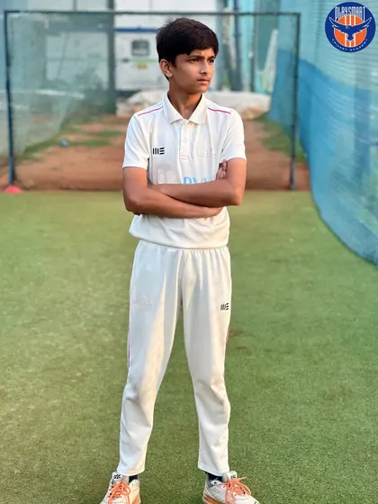 A young player stands confidently on the turf, ready for practice. Every session is an opportunity to push limits.