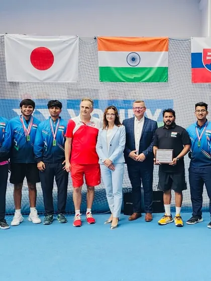 It is a great honor to stand with the Indian soft tennis team and international officials after a successful campaign at the 17th Poland Cup. These are the moments we train for.