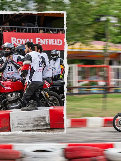 A collage from the Delhi selections, showing the riders lined up and ready to prove their skills.