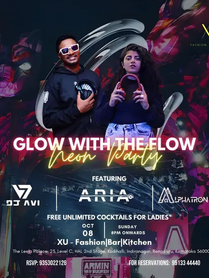 Another neon party, this time at XU Bangalore. These events are visually stunning and the energy is always next-level.