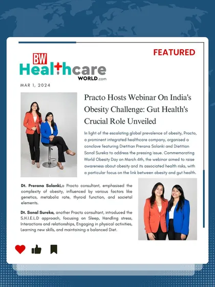 We were recently featured in ET Healthworld, BW Healthcare World, and Onlymyhealth, discussing topics like obesity, gut health, and kidney health. Check out the articles to learn how food and habits can impact your well-being.