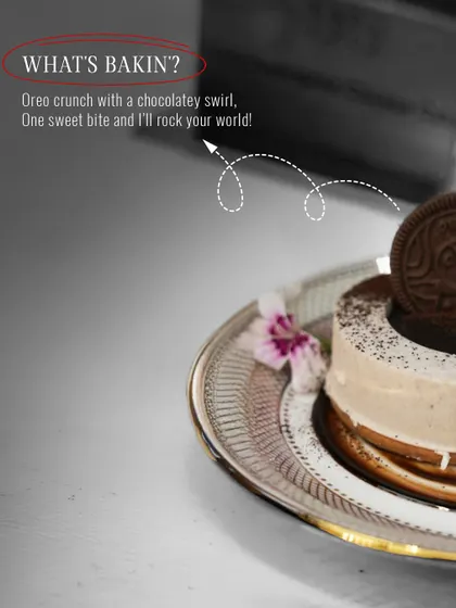 What's bakin'? It's our irresistible Oreo Mousse Cup, where a chocolatey swirl meets the classic crunch of Oreo cookies. It's a sweet bite that is sure to rock your world.