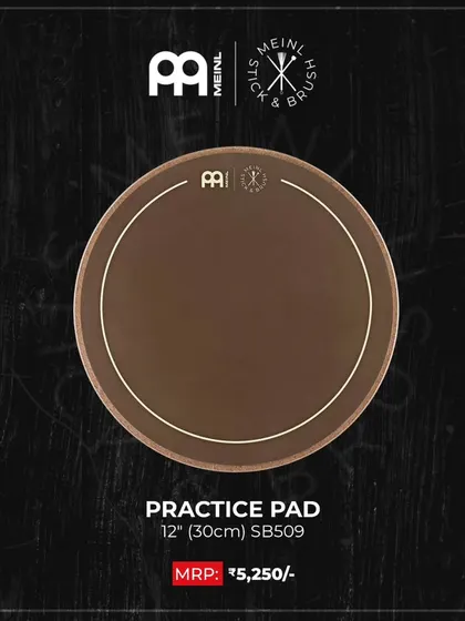 We stock a variety of Meinl practice pads, from the 12-inch standard pad to the 6-inch Sea Foam and the 12-inch Jawbreaker designs, catering to every drummer's needs and style.