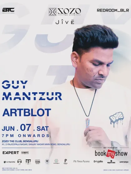 My personalized flyer for the night I supported progressive house legend Guy Mantzur. It was a dream to be on the bill with such an icon.
