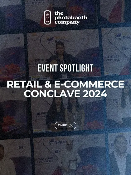 An event spotlight graphic for the Retail & E-Commerce Conclave. We provide a full gallery of images that can be used for post-event marketing and social media.