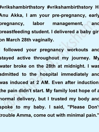 This student trusted her body and spoke to her baby during labor. Even when her family lost hope for a normal delivery, she stayed calm and had a beautiful vaginal birth.