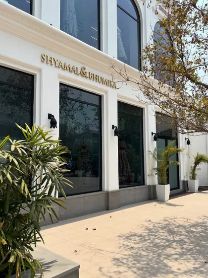 New store alert. The beautiful new Shyamal & Bhumika store in Delhi. They are known for their romantic and elegant bridal and groomswear.