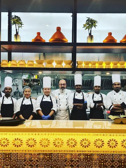 This is my dedicated kitchen team. Together, we work to bring the authentic tastes of the Mediterranean to your table, preparing every dish with precision, passion, and the freshest ingredients available. We are the heart of Maffei Kitchen.