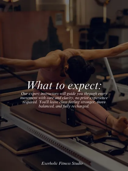 What can you expect? Our expert instructors will guide you through every movement with care and clarity. You'll leave feeling stronger, more balanced, and fully recharged.
