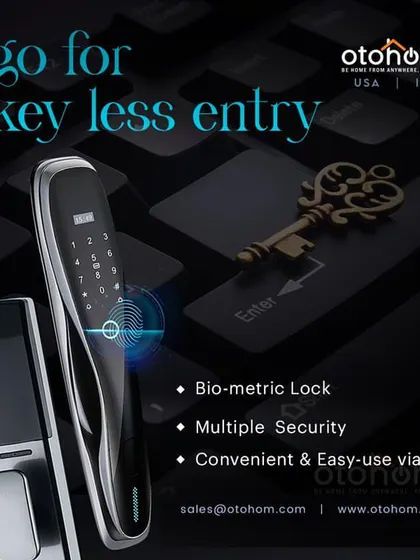 We offer true keyless entry with our state-of-the-art biometric locks. Using your fingerprint, you can access your home securely and conveniently, a perfect example of how we merge innovation with security.