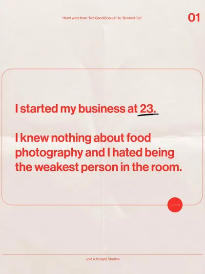 My journey started at 23. I knew nothing about this business and hated being the least experienced person in any room, but that feeling became the fuel for my growth.
