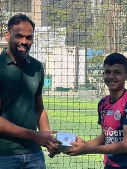 A special birthday moment for our mentor, Kunal Sawant, with one of our young players. His approachable nature makes him a fantastic role model for our academy.