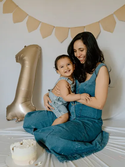 One whole year of being your mum. This tender moment between mother and son during his first birthday shoot is a memory to be framed and cherished.