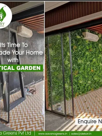 It's time to upgrade your home with a vertical garden. This before-and-after video shows how we covered a plain exterior wall with a lush green panel, instantly boosting the home's aesthetic.