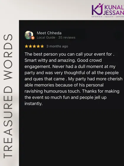 "The best person you can call for your event." This review from the groom after his pre-wedding drunch is a testament to the fun and energy we created.