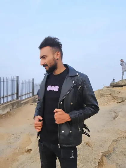 My personal style, featuring a leather jacket, is ready for any environment, from a mountain top to a DJ booth.