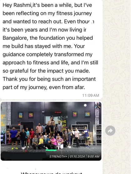 Receiving messages like this from past clients, even years later, is incredibly meaningful. Knowing that the foundation I helped build has had a lasting impact on their life and approach to fitness is the vision I always had for ISTA.