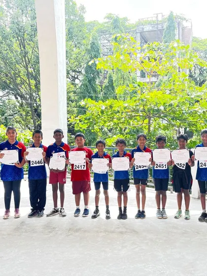 Another group of our certified participants from the athletics meet at Kanteerava Stadium. We encourage participation at all levels.