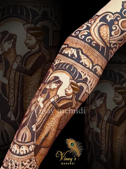 The varmala ceremony is a pivotal wedding moment. I teach students how to illustrate this scene, focusing on the interaction and emotion between the bride and groom.
