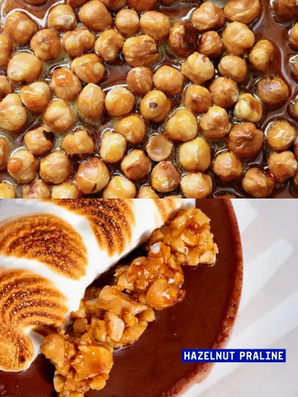 I use crunchy hazelnut praline in my S'mores Tart for an extra layer of texture and nutty flavour.