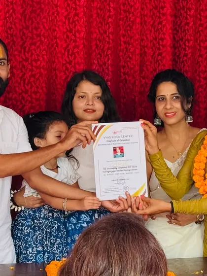 A proud moment as our graduating students receive their certificates. This is a celebration of their hard work, transformation, and the beginning of their teaching journey.