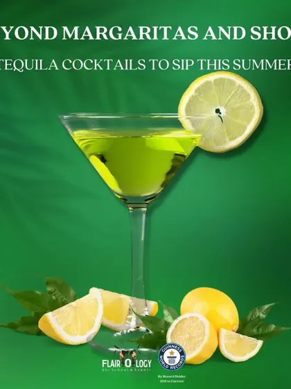 Beyond margaritas and shots. This image encourages exploring the wide world of tequila cocktails, perfect for sipping all summer long.