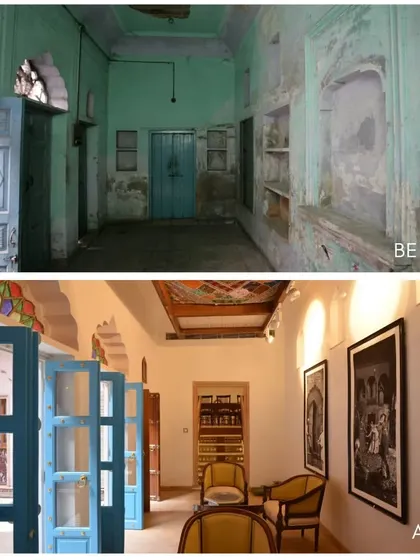 This comparison shows how we addressed structural decay. The second floor, once uninhabitable with collapsed slabs, was completely rebuilt and strengthened using modern techniques like epoxy grouting and micro-concreting.