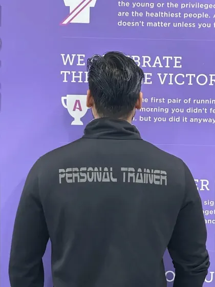 The back of my official "Personal Trainer" jacket. This is my commitment to my clients.