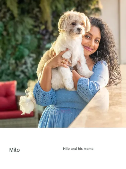 A beautiful portrait of Milo and his mama. The love and connection between them is undeniable.