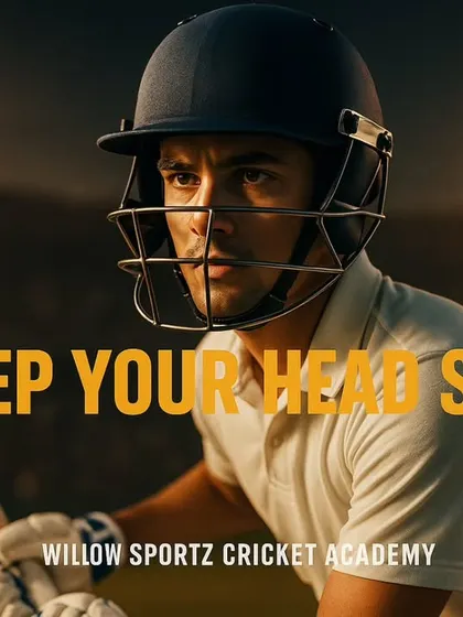 "Keep Your Head Still." This is one of the most important principles of batting. A still head ensures better balance, timing, and shot selection.