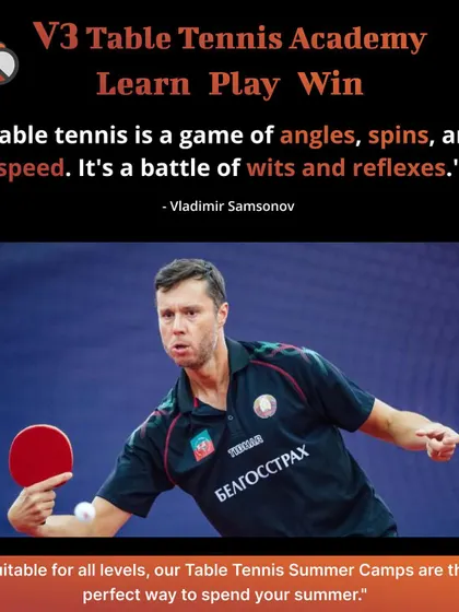 Table tennis is a battle of wits and reflexes. My summer camps and regular batches are designed to sharpen both your physical skills and your strategic thinking.