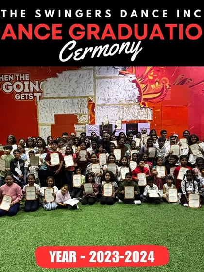 Another group of proud graduates from the 2023-2024 batch, holding their certificates high.