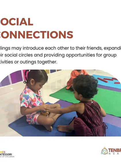 The first friendships are often the sweetest. In our mixed-age classrooms, children learn to cooperate, share, and support one another, building social skills and forming bonds that are a joy to watch.