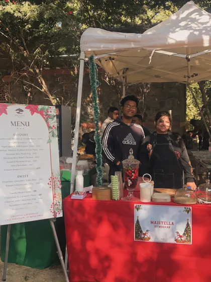 My hardworking team at our Christmas market stall. These events are a lot of work, but we always have fun serving our food to new and familiar faces.