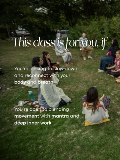 This class is for you if you're looking to slow down and reconnect with your body and breath. Divine Flow is open to blending movement with mantra and deep inner work.