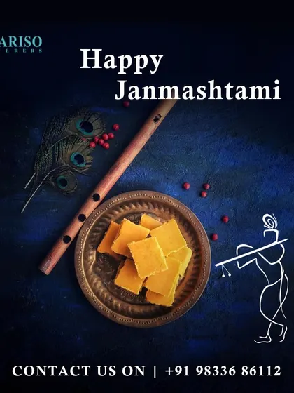 Happy Janmashtami. We offer traditional sweets and dishes to help you celebrate the birth of Lord Krishna with a feast that is pure bliss.
