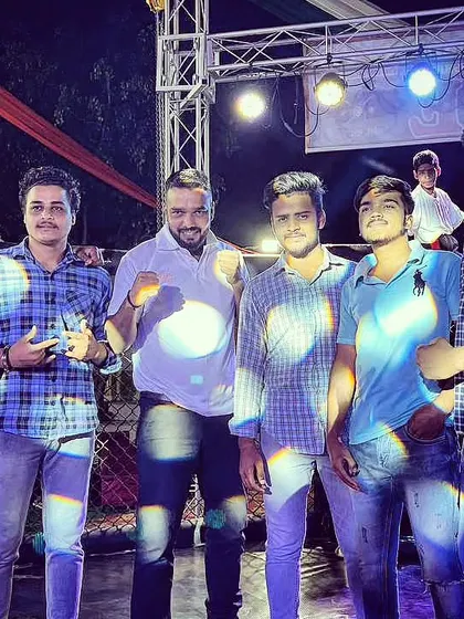 Sometimes you can feel proud. A picture with my team and friends at a fight night event.