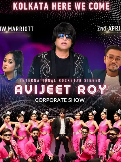 'Kolkata Here We Come'. The poster for our corporate show at the JW Marriott.