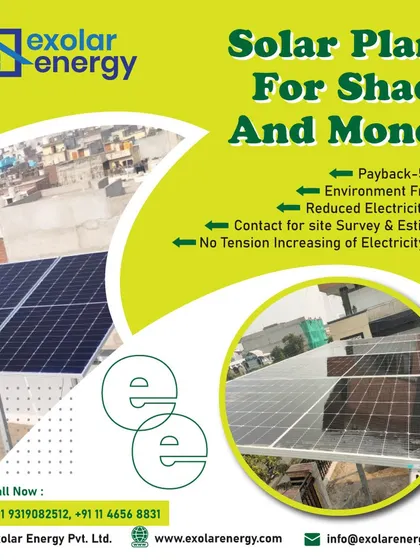 Get shade and money from your rooftop. A solar plant is an asset that pays for itself in about 5 years, protects you from tariff hikes, and significantly reduces your monthly electricity bills.