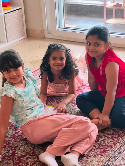 All smiles after a fun and educational session on how we can help our planet by recycling.