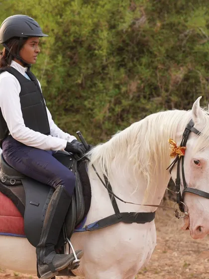 A duplicate of 47, showing a focused rider on the trail. Safety and preparedness are key on our outdoor adventures.
